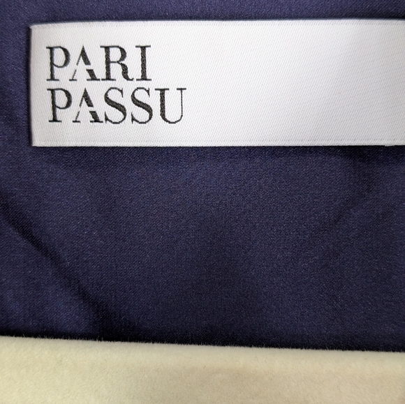 Pari Passu Long Floral Rust and Navy Button Up Tie Waist Shirt Dress NWOT (5)20 - Picture 6 of 8